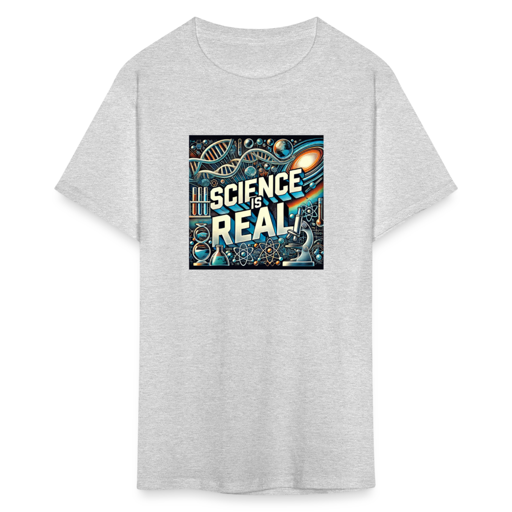 Science is Real T-Shirt - heather gray