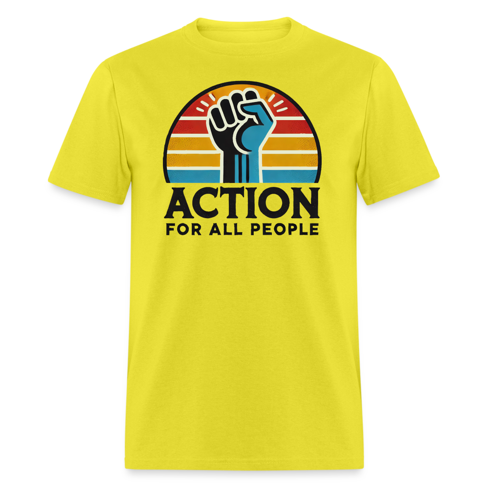 Action for All Unisex T-Shirt - yellow