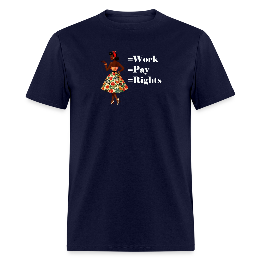 Equal Work Graphic Tee - navy