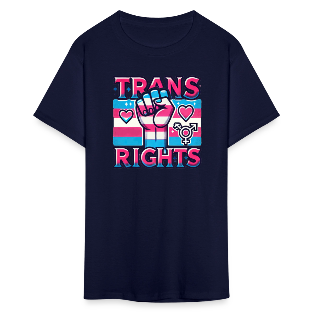 Trans Rights Graphic T-Shirt - navy