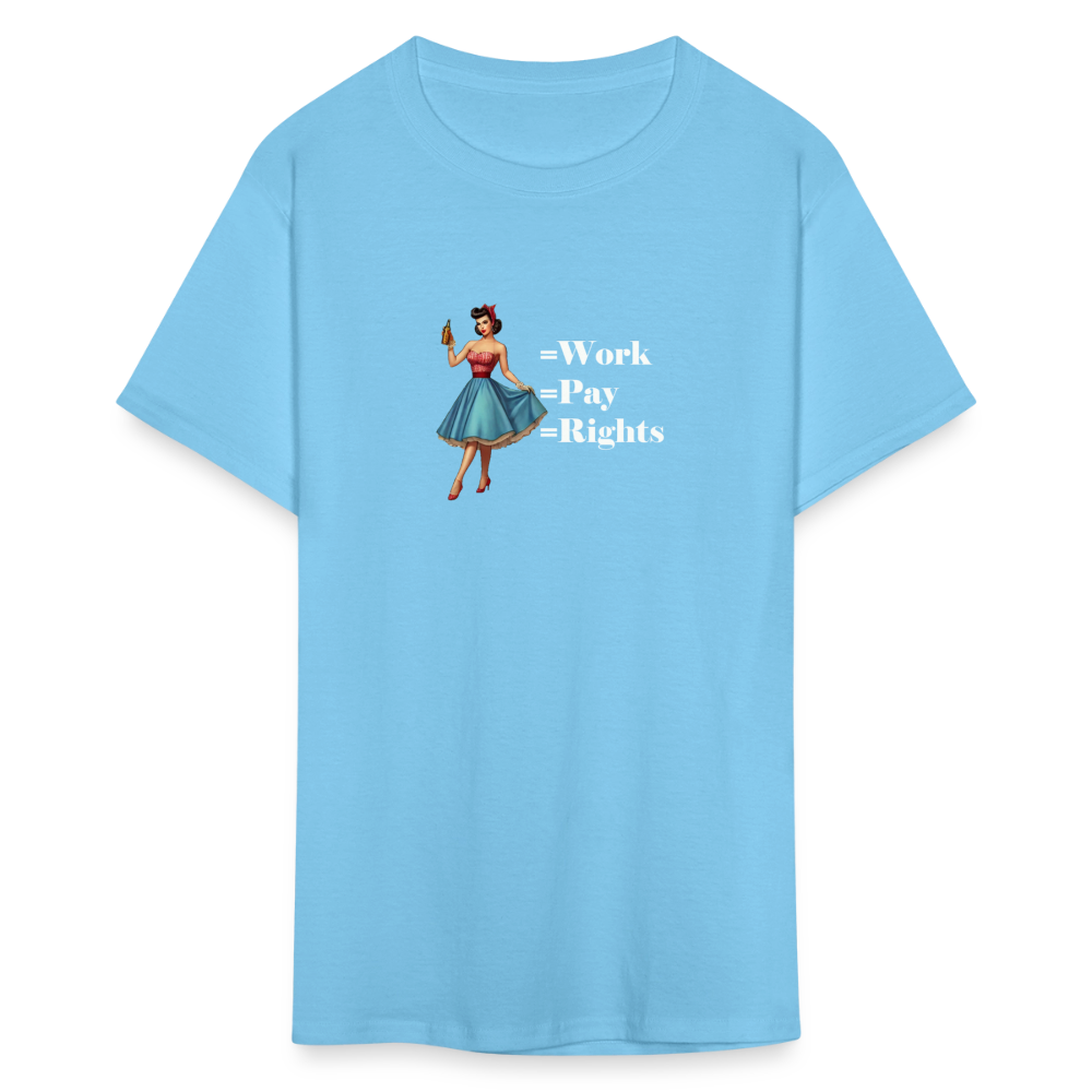 Equal Pay T-Shirt - aquatic blue