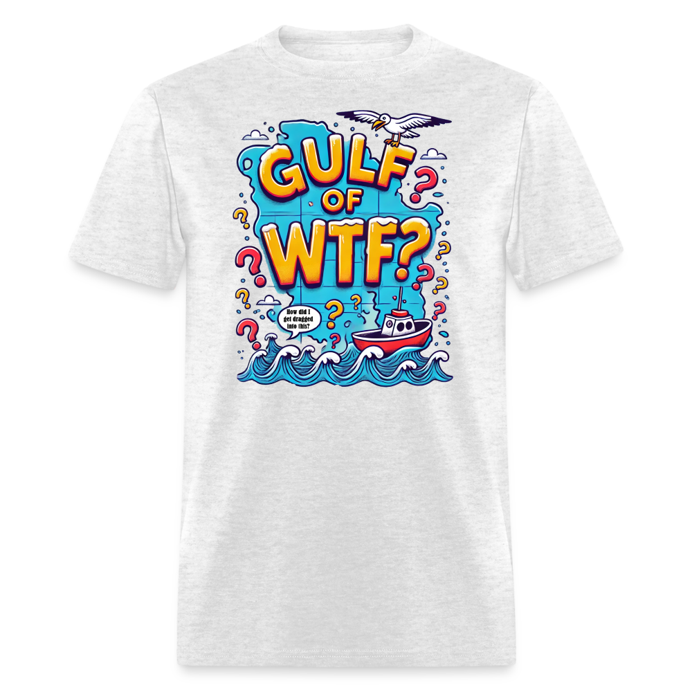 Gulf of WTF Tee Shirt - light heather gray